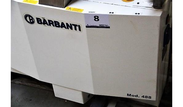 industriële hemd en stofjassen ontkreuker BARBANTI, model 488 bj 2014